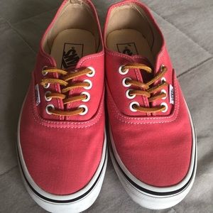 Hot Pink Vans with Suede Laces